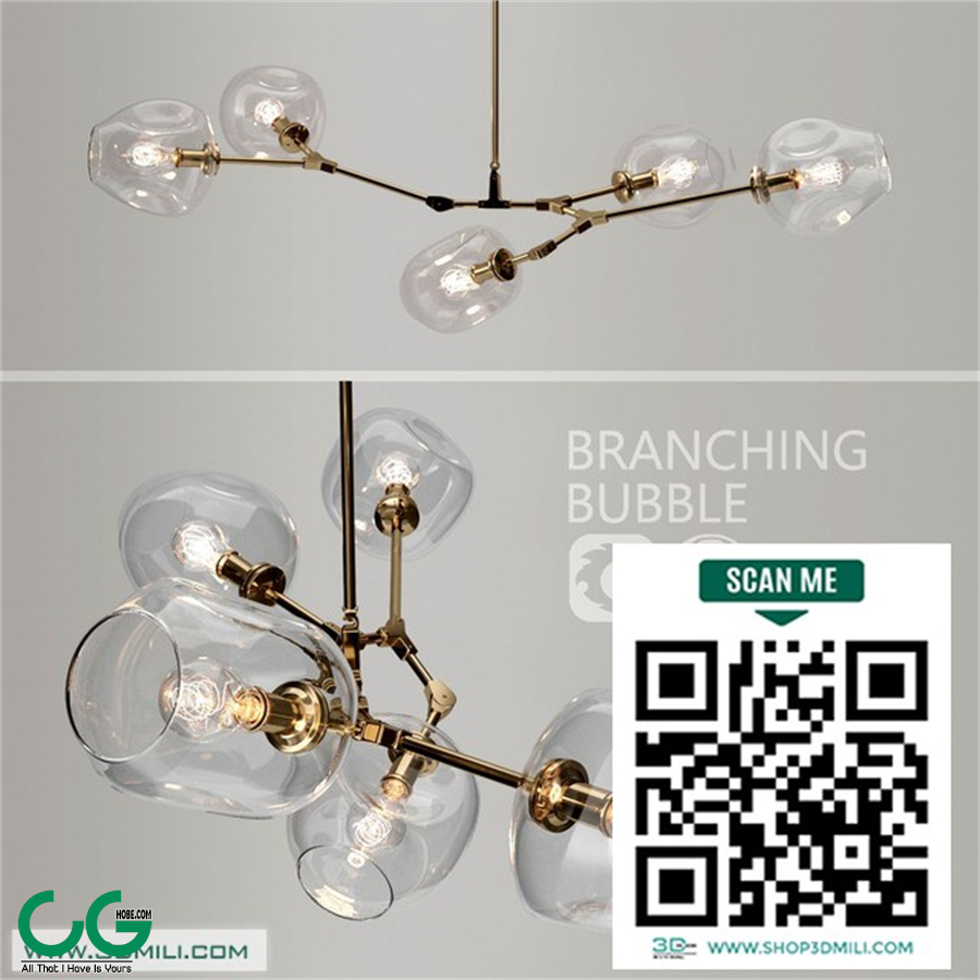 Branching bubble 5 lamps